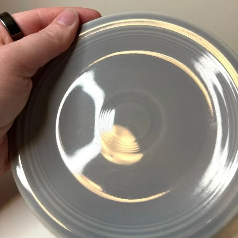 Vintage Fiesta Gray‎ Bread Plate 6”
